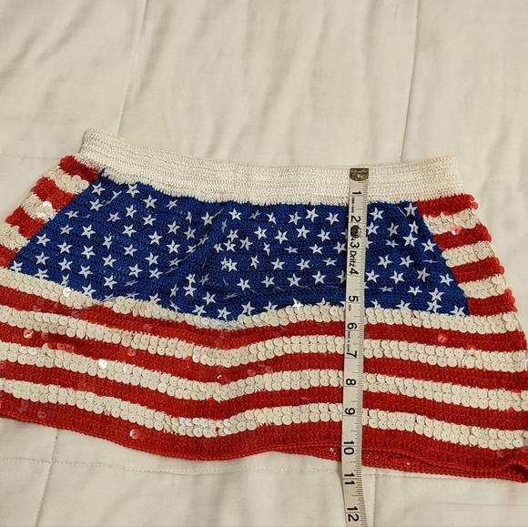 Hustler crochet american flag sequence skirt - Picture 3 of 7